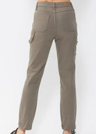 Hancock High Waisted Olive Utility Slim Fit | Judy Blue Jeans - jeans - Jimberly's Boutique - Olive Branch - Mississippi