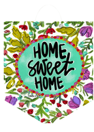 Home Sweet Home Purple Floral Door Hanger (PICKUP ONLY) - baxter & me - Jimberly's Boutique - Olive Branch - Mississippi