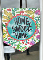 Home Sweet Home Purple Floral Door Hanger (PICKUP ONLY) - baxter & me - Jimberly's Boutique - Olive Branch - Mississippi