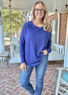 I Will Remember You Top - Light Navy - Casual Top - Jimberly's Boutique - Olive Branch - Mississippi