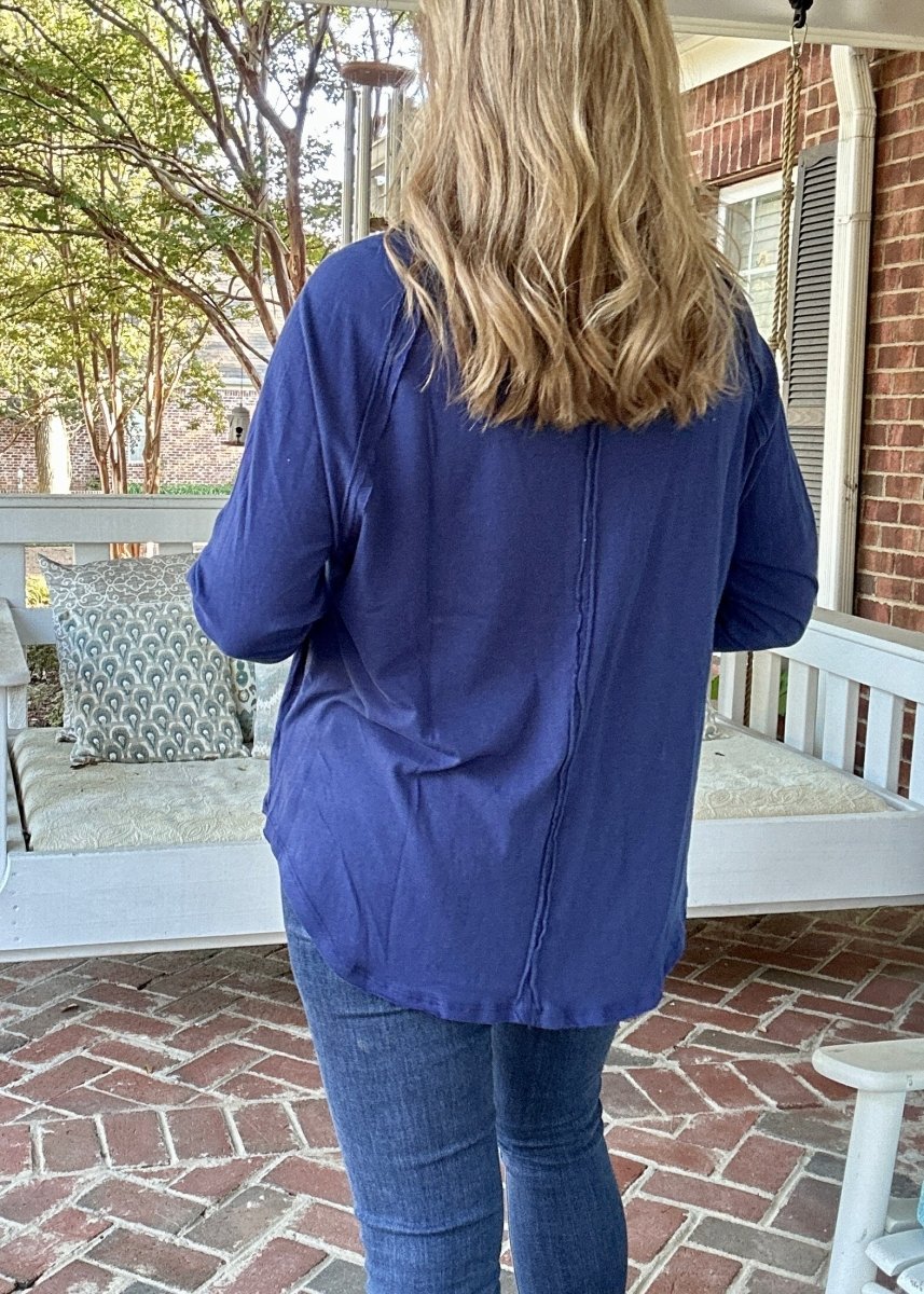 I Will Remember You Top - Light Navy - Casual Top - Jimberly's Boutique - Olive Branch - Mississippi