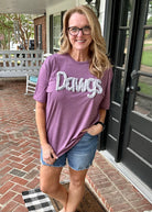 Dawgs Chenille Applique' Tshirt - -Jimberly's Boutique-Olive Branch-Mississippi