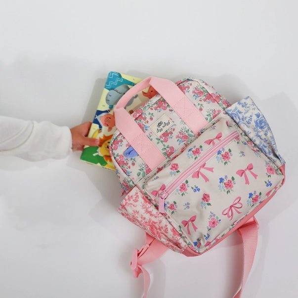 Itzy Bitzy Backpack - Ribbons & Roses - diaper bag - Jimberly's Boutique - Olive Branch - Mississippi