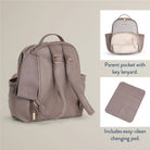 Itzy Ritzy Mini Plus Diaper Bag - Vanilla Latte - diaper bag - Jimberly's Boutique - Olive Branch - Mississippi