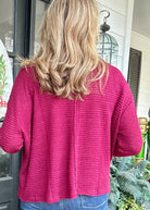 Jackie Drop Shoulder Sweater - Cabernet - sweater - Jimberly's Boutique - Olive Branch - Mississippi