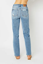 Judy Blue Cleveland High Waist Straight with Heavy Destroy Jeans - Judy Blue Jeans -Jimberly's Boutique-Olive Branch-Mississippi