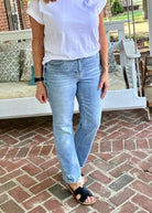 Judy Blue Cleveland High Waist Straight with Heavy Destroy Jeans - Judy Blue Jeans -Jimberly's Boutique-Olive Branch-Mississippi