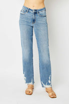 Judy Blue Cleveland High Waist Straight with Heavy Destroy Jeans - Judy Blue Jeans -Jimberly's Boutique-Olive Branch-Mississippi