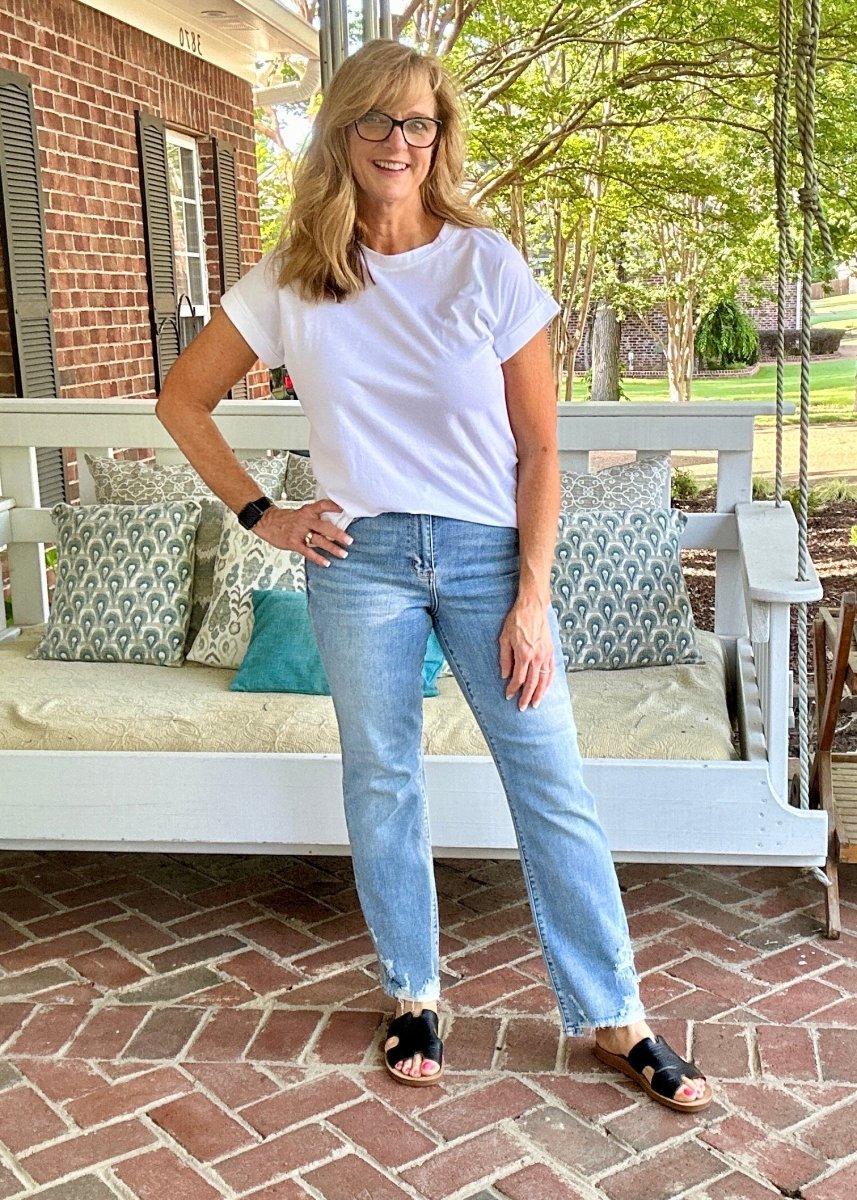 Judy Blue Cleveland High Waist Straight with Heavy Destroy Jeans - Judy Blue Jeans -Jimberly's Boutique-Olive Branch-Mississippi