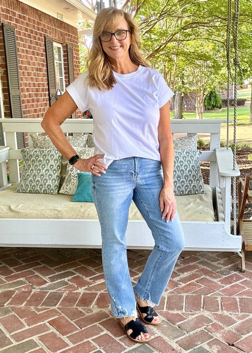 Judy Blue Cleveland High Waist Straight with Heavy Destroy Jeans - Judy Blue Jeans -Jimberly's Boutique-Olive Branch-Mississippi