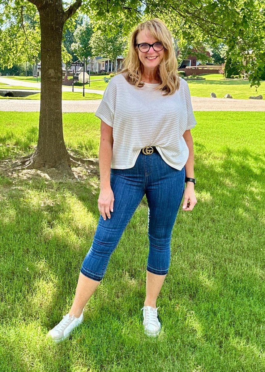 Judy Blue High Waist Pull On Capri Jeans - Inseam 22" - Judy Blue Jeans - Jimberly's Boutique - Olive Branch - Mississippi