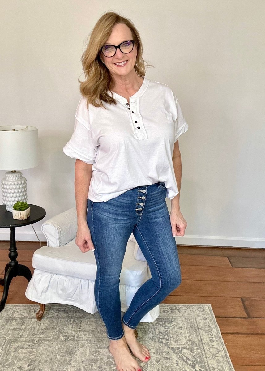 Judy Blue Jackson Hi Rise Button Fly Skinny Jeans - Judy Blue Jeans - Jimberly's Boutique - Olive Branch - Mississippi