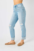 Judy Blue Jean | Gulfport | Americana Flag | Boyfriend Jeans - Judy Blue Jeans -Jimberly's Boutique-Olive Branch-Mississippi