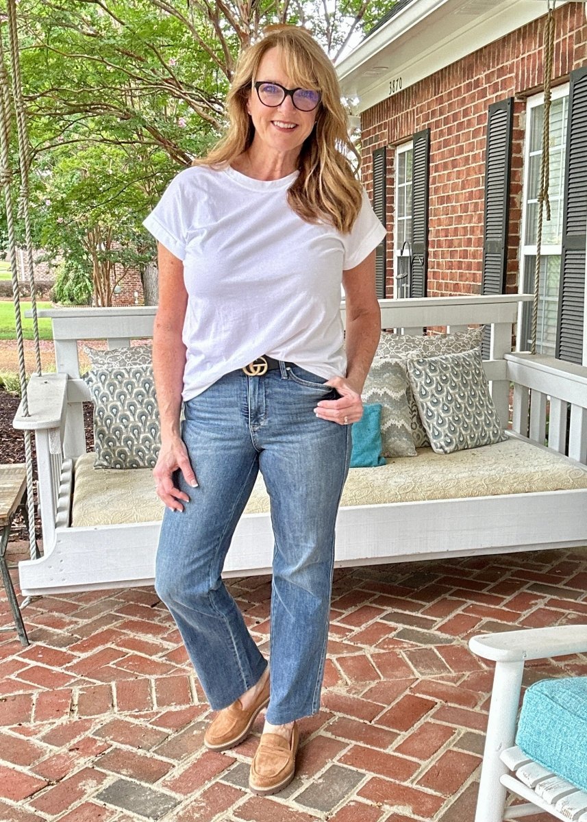 Judy Blue Jeans | Amory | Mid Rise | Tummy Control | Straight Leg | Med Wash - jeans - Jimberly's Boutique - Olive Branch - Mississippi