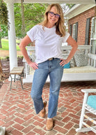 Judy Blue Jeans | Amory | Mid Rise | Tummy Control | Straight Leg | Med Wash - jeans - Jimberly's Boutique - Olive Branch - Mississippi