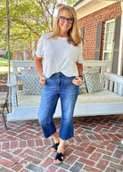 Judy Blue Jeans High Rise Embroidered Wide Leg - Judy Blue Jeans - Jimberly's Boutique - Olive Branch - Mississippi