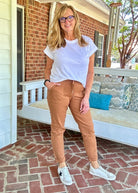 Judy Blue Jogger | High Waist | Camel - Judy Blue Joggers - Jimberly's Boutique - Olive Branch - Mississippi