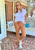 Judy Blue Jogger | High Waist | Camel - Judy Blue Joggers - Jimberly's Boutique - Olive Branch - Mississippi