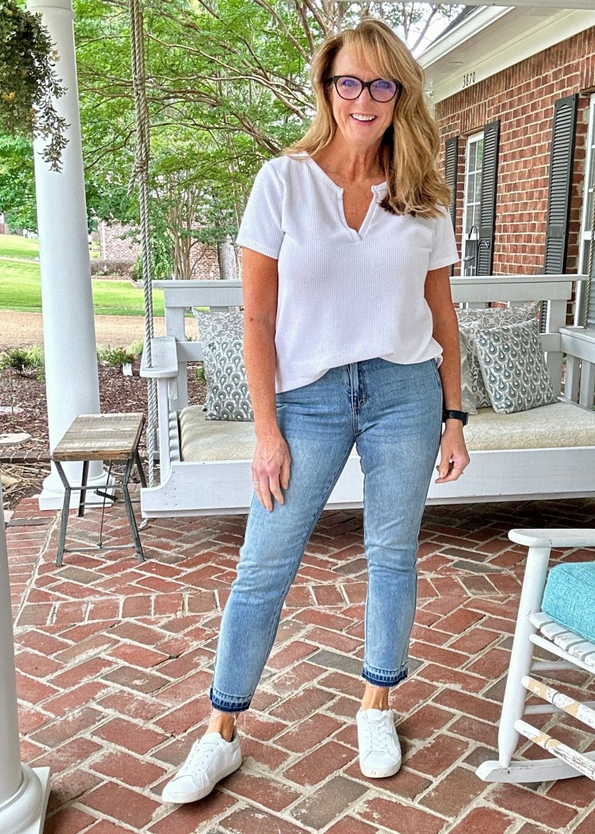 Judy Blue | Mid Rise | Rigid Magic | Boyfriend Denim - Judy Blue Jeans - Jimberly's Boutique - Olive Branch - Mississippi