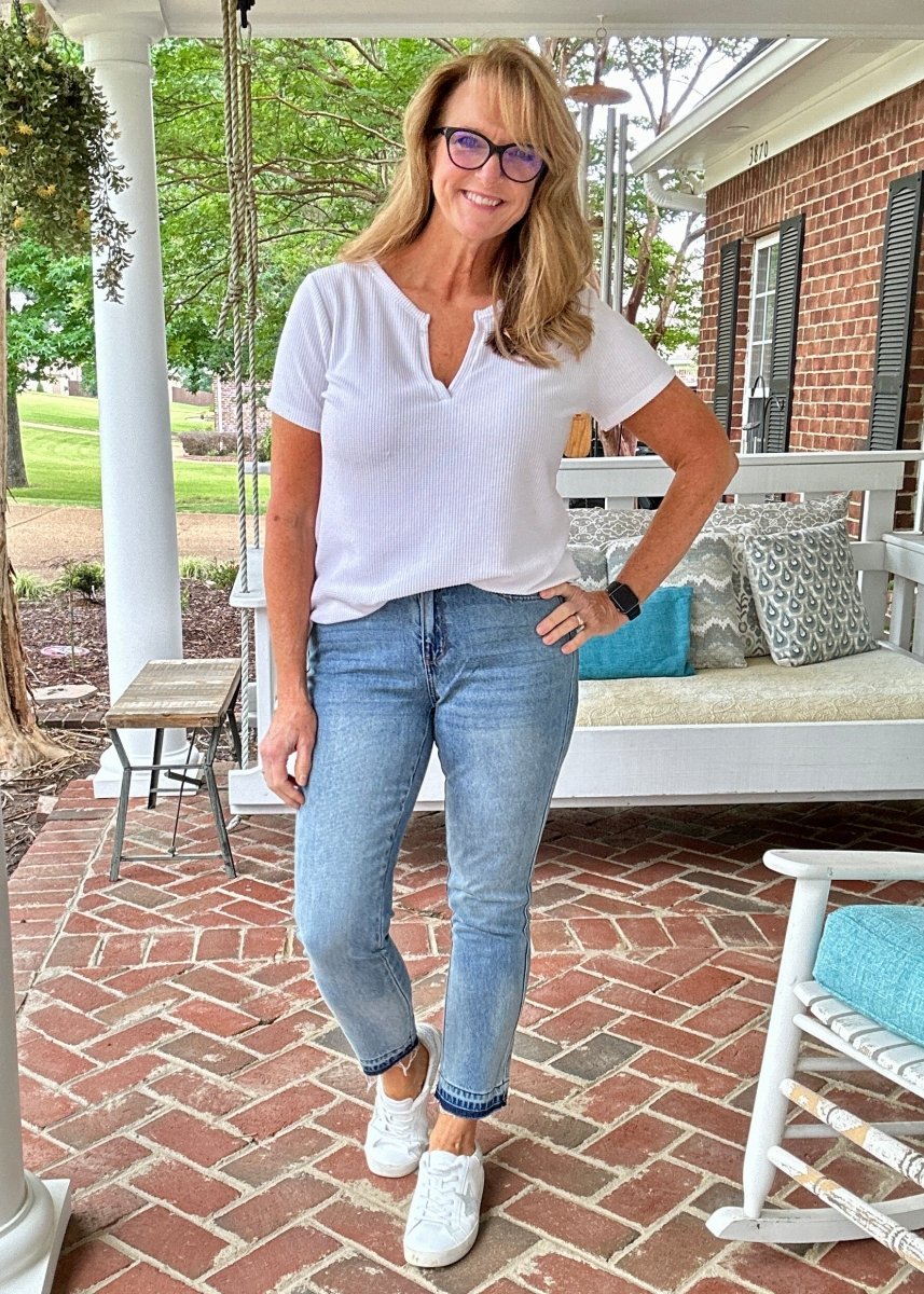 Judy Blue | Mid Rise | Rigid Magic | Boyfriend Denim - Judy Blue Jeans - Jimberly's Boutique - Olive Branch - Mississippi