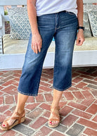 Judy Blue Tummy Control Wide Leg Crop Jeans - Judy Blue Jeans - Jimberly's Boutique - Olive Branch - Mississippi