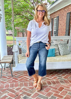 Judy Blue Tummy Control Wide Leg Crop Jeans - Judy Blue Jeans - Jimberly's Boutique - Olive Branch - Mississippi