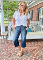 Judy Blue Tummy Control Wide Leg Crop Jeans - Judy Blue Jeans - Jimberly's Boutique - Olive Branch - Mississippi