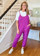 Julia Spaghetti Strap Pocketed Jumpsuit - Lt Plum | Zenana - jumpsuit - Jimberly's Boutique - Olive Branch - Mississippi