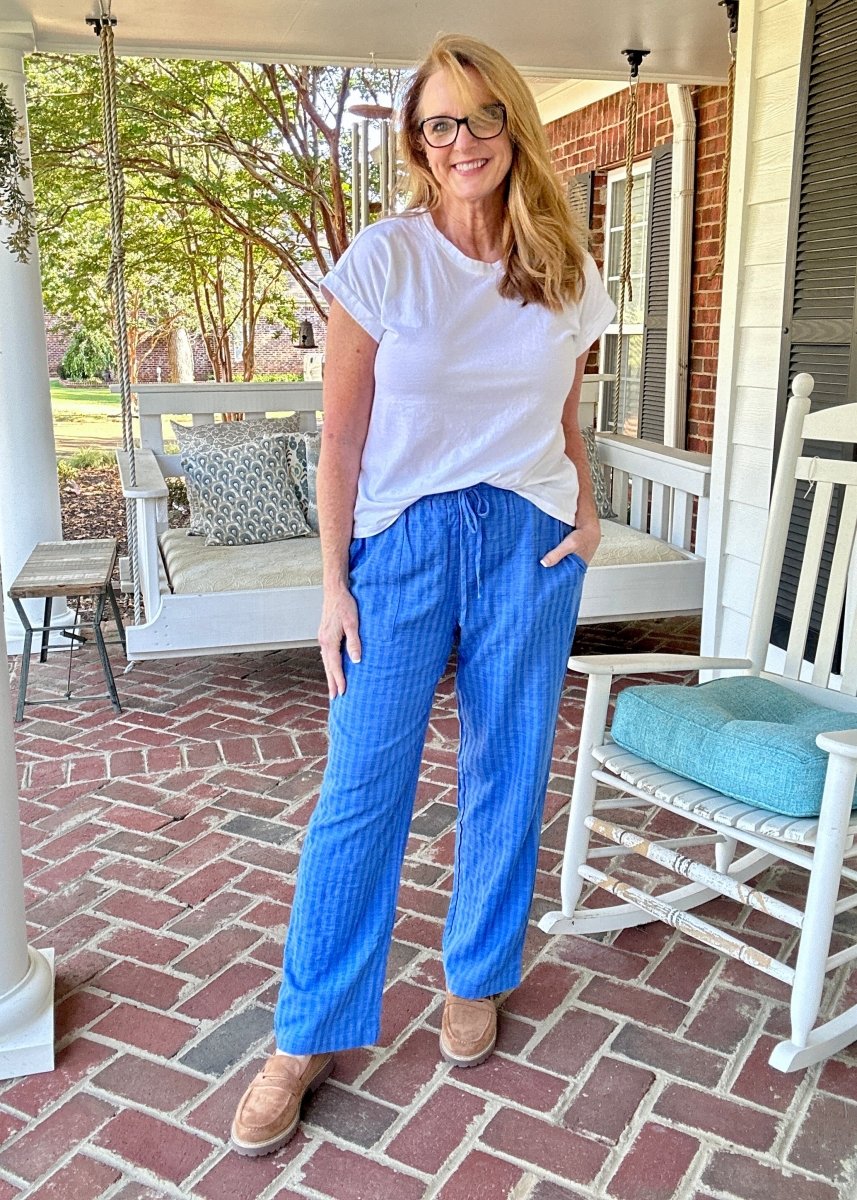 Kori Casual Pants - Blue - Jimberly's Boutique - Olive Branch - Mississippi