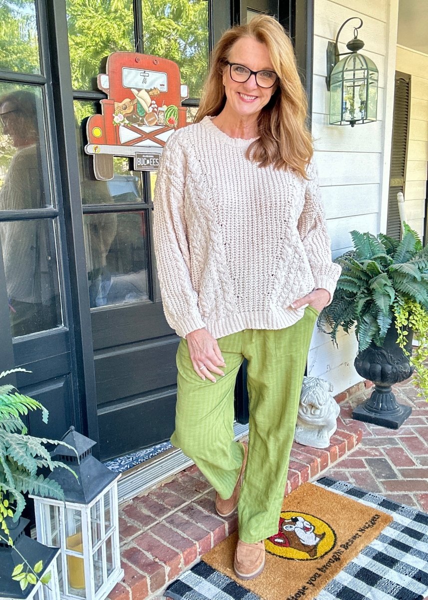 Kori Casual Pants - Sage Green - Jimberly's Boutique - Olive Branch - Mississippi