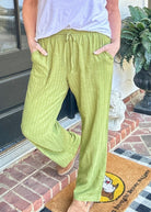 Kori Casual Pants - Sage Green - Jimberly's Boutique - Olive Branch - Mississippi