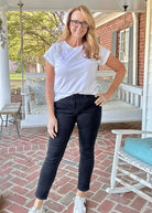 Kosciusko Black Slim Fit Jeans | Judy Blue - Judy Blue Jeans - Jimberly's Boutique - Olive Branch - Mississippi