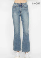 Leigh | Med Wash Short Bootcut | Judy Blue Jeans - jeans - Jimberly's Boutique - Olive Branch - Mississippi