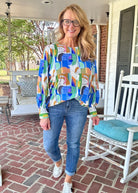 Little Lovely Top - Green Combo - Shirts & Tops - Jimberly's Boutique - Olive Branch - Mississippi