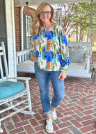 Little Lovely Top - Green Combo - Shirts & Tops - Jimberly's Boutique - Olive Branch - Mississippi