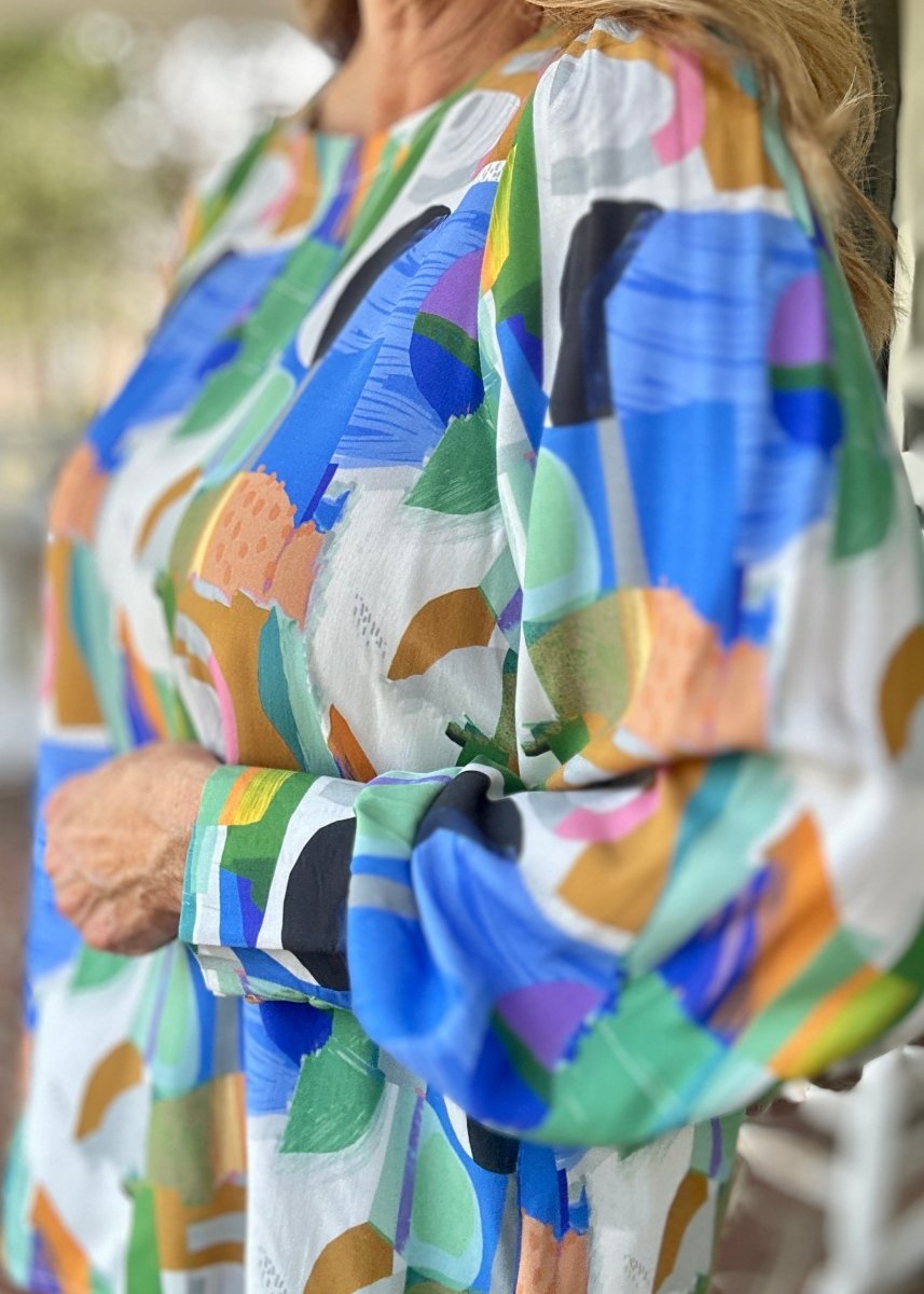 Little Lovely Top - Green Combo - Shirts & Tops - Jimberly's Boutique - Olive Branch - Mississippi