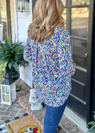 Lizzy Royal Multi Wrinkle Free Top | Dear Scarlett - Casual Top - Jimberly's Boutique - Olive Branch - Mississippi