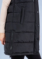 Long Hooded Puffer Vest - Black - Puffer vest - Jimberly's Boutique - Olive Branch - Mississippi