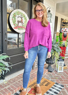 Melange Oversized Sweater - Lt Plum - sweater - Jimberly's Boutique - Olive Branch - Mississippi