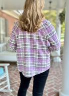 My Best Effort Plaid Button Down Top Shacket - Shirts & Tops - Jimberly's Boutique - Olive Branch - Mississippi