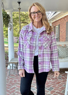 My Best Effort Plaid Button Down Top Shacket - Shirts & Tops - Jimberly's Boutique - Olive Branch - Mississippi