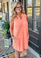 Neon Orange Tank Dress Dear Scarlett - Casual Dress -Jimberly's Boutique-Olive Branch-Mississippi