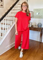 Palm Beach Set - | Dear Scarlett | Red - lounge set - Jimberly's Boutique - Olive Branch - Mississippi