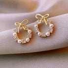 Pearl Bow Garland Earrings - earrings - Jimberly's Boutique - Olive Branch - Mississippi