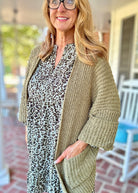 Plus Animal Print Dress - Olive Combo - dress - Jimberly's Boutique - Olive Branch - Mississippi