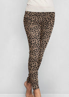 Printed Fleece Lined Leggings - Leopard - Printed Lined Fleece Leggings - Jimberly's Boutique - Olive Branch - Mississippi