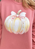 Pumpkin and Pearls LAT Fleece - LAT Sweatshirt - Jimberly's Boutique - Olive Branch - Mississippi