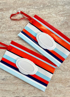 Red Blue Stripe Wet Wipe Pouch - baby gift - Jimberly's Boutique - Olive Branch - Mississippi