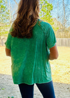 Ribbed Boat Neck Top - Kelly Green | Zenana - Casual Top - Jimberly's Boutique - Olive Branch - Mississippi