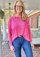 Ribbed Dolman Sleeve Top - Hot Pink | Zenana - Jimberly's Boutique - Olive Branch - Mississippi